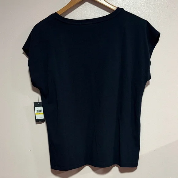 Tommy Hilfiger Women's Color Block Tee in Red, White, and Black - Picture 8 of 8